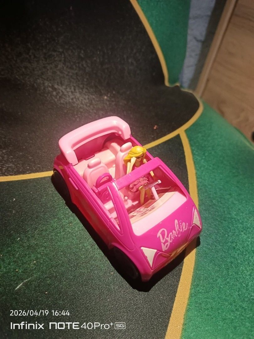 Barbie Collectible Convertible Car (Category: Vehicle & Diecast Models) located in Manila. Submitted by rosegomez046149 (Listing ID 1436824372, Image 1). Description: this is from 2015 mcdo happy meal from "Barbie Life And tlThe Dreamhouse" series.