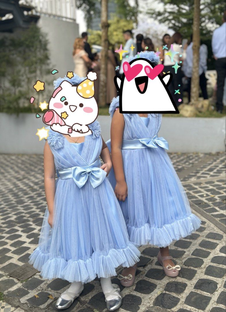 Blue Tulle Gown/Dress (Category: Babies & Kids Fashion) located in Bacoor. Submitted by aiiljhayyy (Listing ID 1436739615, Image 3). Description: For 4 years old No flaws.