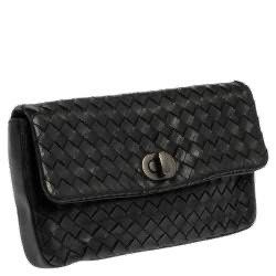 Bottega Veneta Black Leather Interlock Clutch (Category: Luxury Bags & Wallets) located in Quezon City. Submitted by marymae1223 (Listing ID 1436658853, Image 1). Description: Preloved but not abused Bottega Veneta Wallet/Clutch Gcash Payment Size 19.5 x 2x 10 cm Shipping carry off buyer .