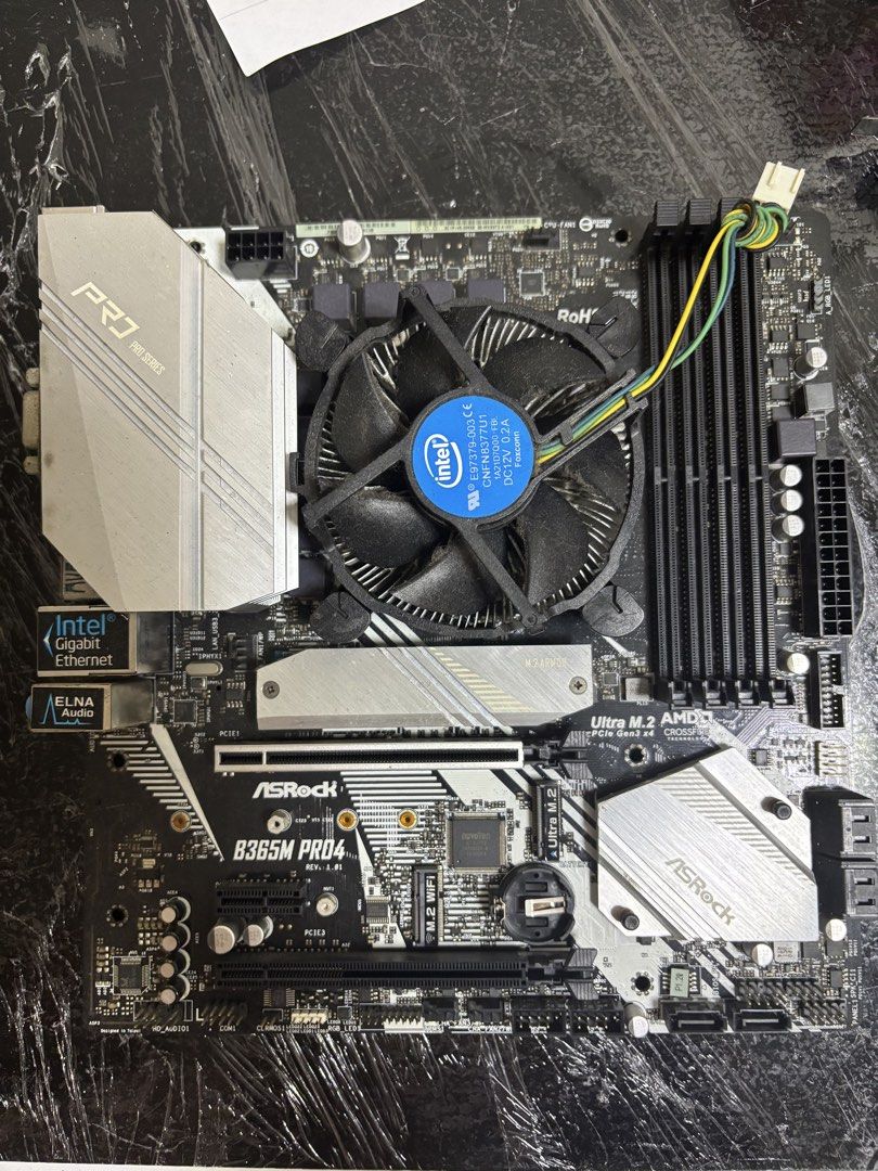Broken ASRock B365M PRO4 Motherboard  with CPU448953802021283840