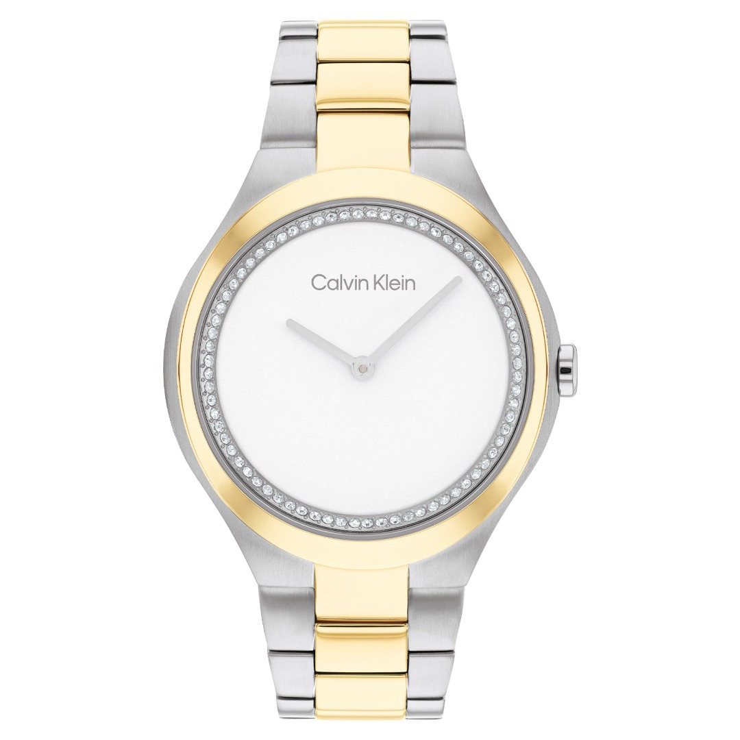Calvin Klein Admire Gold and Silver Stainless Steel Bracelet Analog ...