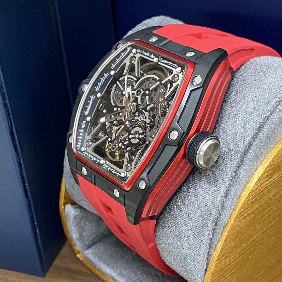 CITOLE SKELETON AUTOMATIC WATCH (Category: Men's Watches) located in Manila. Submitted by clean_dial (Listing ID 1436762866, Image 3). Description: * Sapphire Glass * Stainless Steel Case * Durable Blue & Red Rubber Strap Available * Onhand * Comes with Box & Paper Bag.