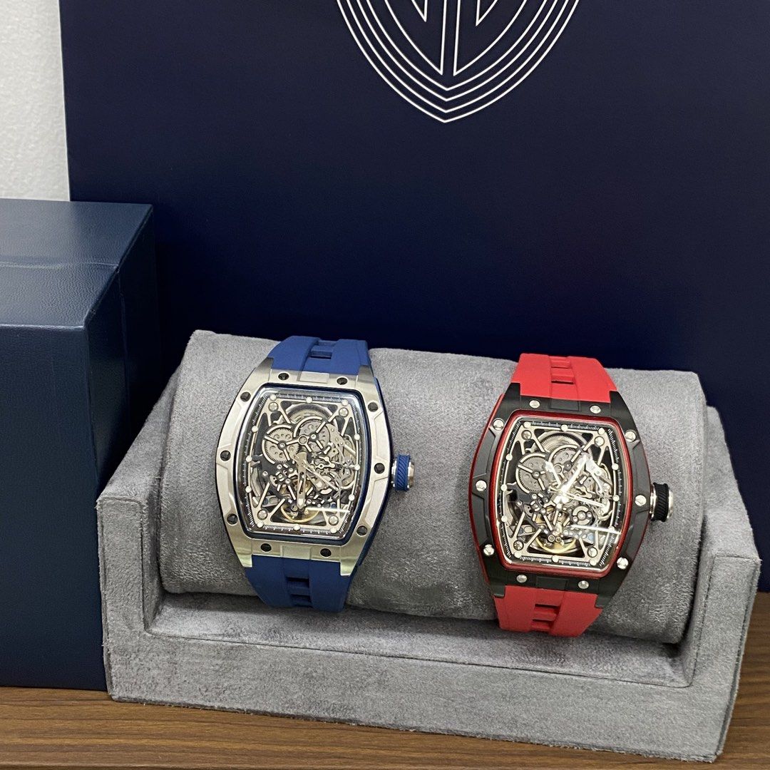 CITOLE SKELETON AUTOMATIC WATCH (Category: Men's Watches) located in Manila. Submitted by clean_dial (Listing ID 1436762866, Image 1). Description: * Sapphire Glass * Stainless Steel Case * Durable Blue & Red Rubber Strap Available * Onhand * Comes with Box & Paper Bag.