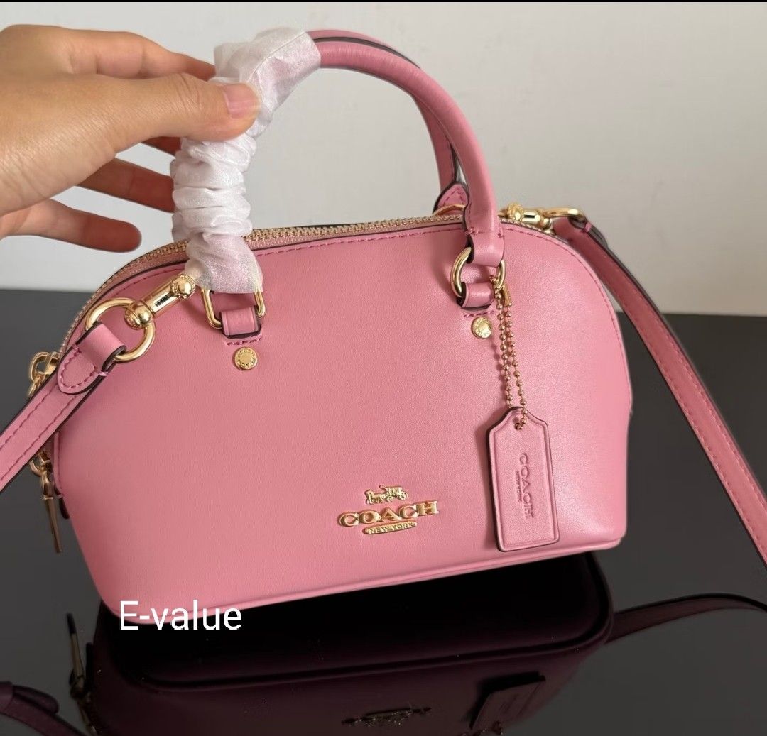 Coach Original Pink Lara Mini Satchel Crossbody Top Handle Bag For ...