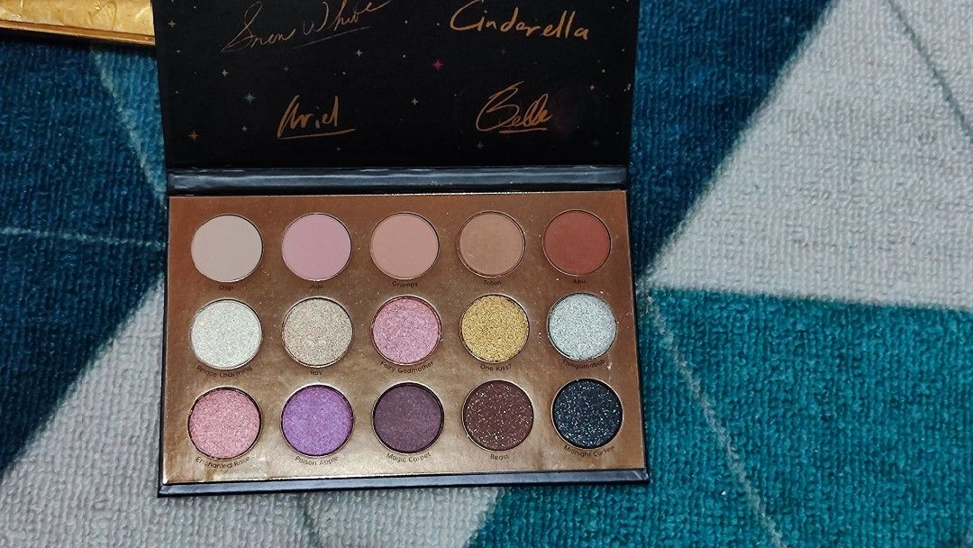 ColourPop Disney Designer Collection Palette (Category: Makeup) located in San Jose del Monte. Submitted by mimibelsss (Listing ID 1436686124, Image 1). Description: - BRAND NEW, NEVER SWATCHED - Variety of shades: light pinks, golds, browns, and blacks.