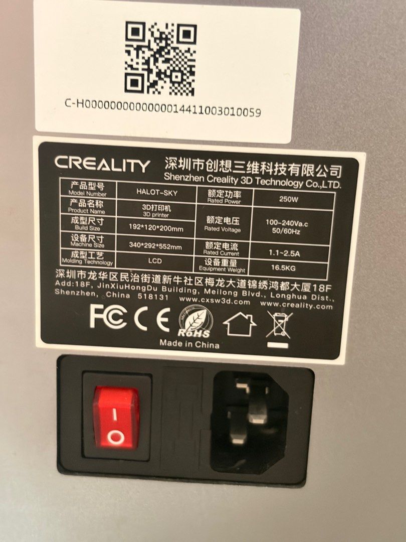 Creality Halot 3D Printer448292093627607041