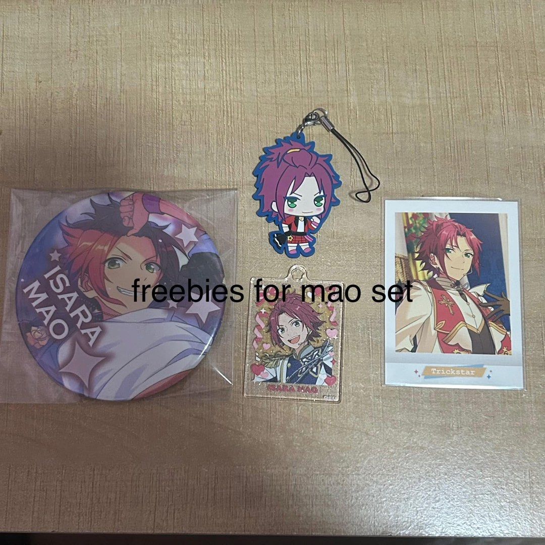 Ensemble Stars Bulk Merch (Category: J-Wave Merchandise) located in Pasig City. Submitted by nuinook (Listing ID 1436815925, Image 2). Description: take all for 800! includes everything in the pictures mainly mao isara, 2wink, jun sazanami, kohaku oukawa, knights, kaoru hakaze INCLUDES MORE FREEBIES! PM ME FOR PIC I CAN’t ADD MORE THAN 10 Loc: Pasig MOP: BPI, GCash MOD: Lalamove, J&T.
