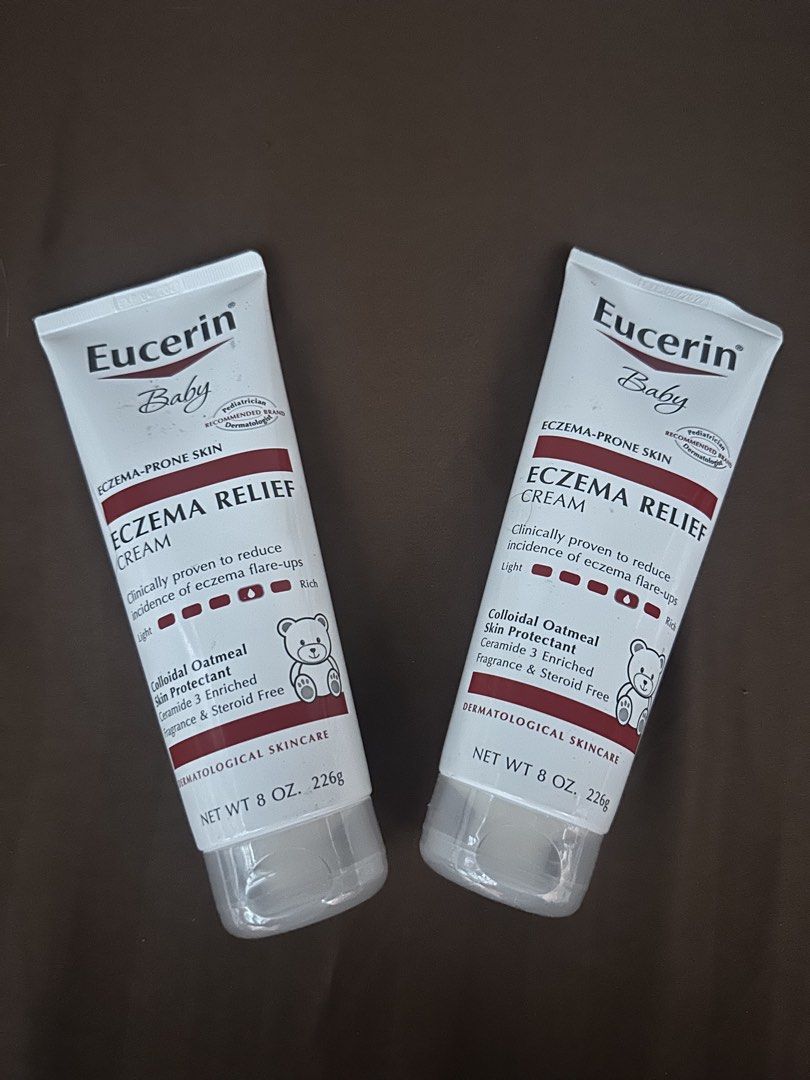 Eucerin Baby Eczema Relief Cream (Category: Body Care) located in Makati City. Submitted by crisdlf (Listing ID 1436697813, Image 1). Description: From KSA Sealed Extra pieces 1000php each Expiration: 04-2027.