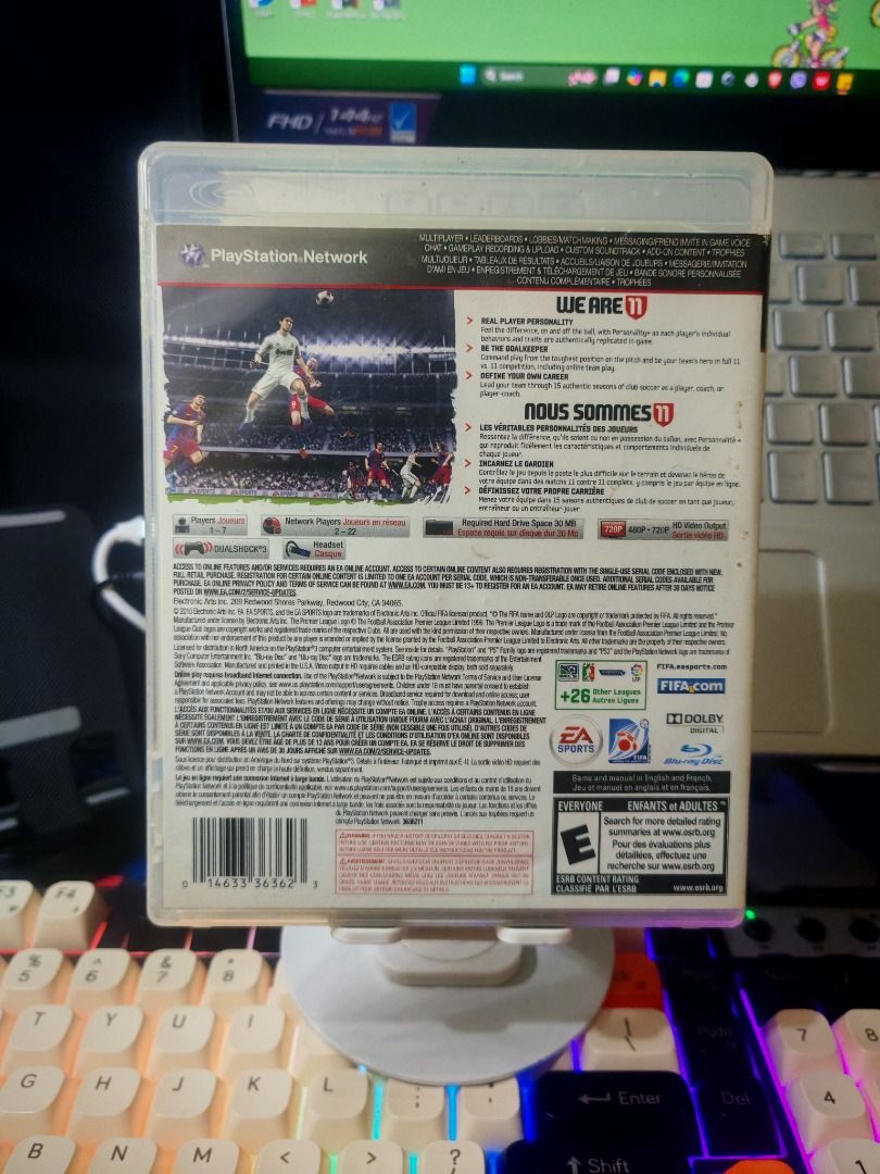 FIFA SOCCER 11 PS3 (Category: PlayStation) located in Santa Rosa. Submitted by tristanmunoz (Listing ID 1436810322, Image 2). Description: FOR SALE!!! Php 400 FIFA SOCCER 11 EA SPORTS R1 CIB 100% Authentic Tested working condition Can do video calls Warranty: 24 hours testing warranty, will do change/return if item are proven damaged (will be void if defect is caused by accident, misuse, negligence, including tampering). Return delivery is should