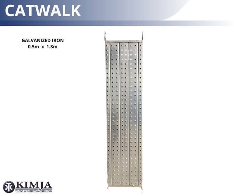 Galvanized platform/catwalk (Category: Construction & Building Materials) located in Manila. Submitted by kimjatradingcc19 (Listing ID 1431902399, Image 1). Description: Baguio City and nearby areas Google map - https://maps.app.goo.gl/NbwunQuRfTj97X4E7?g_st=ic - Heavy-duty galvanized steel scaffolding - Includes scaffolding planks and supporting poles - Suitable for construction and industrial applications - Scaffolding planks with perforated su
