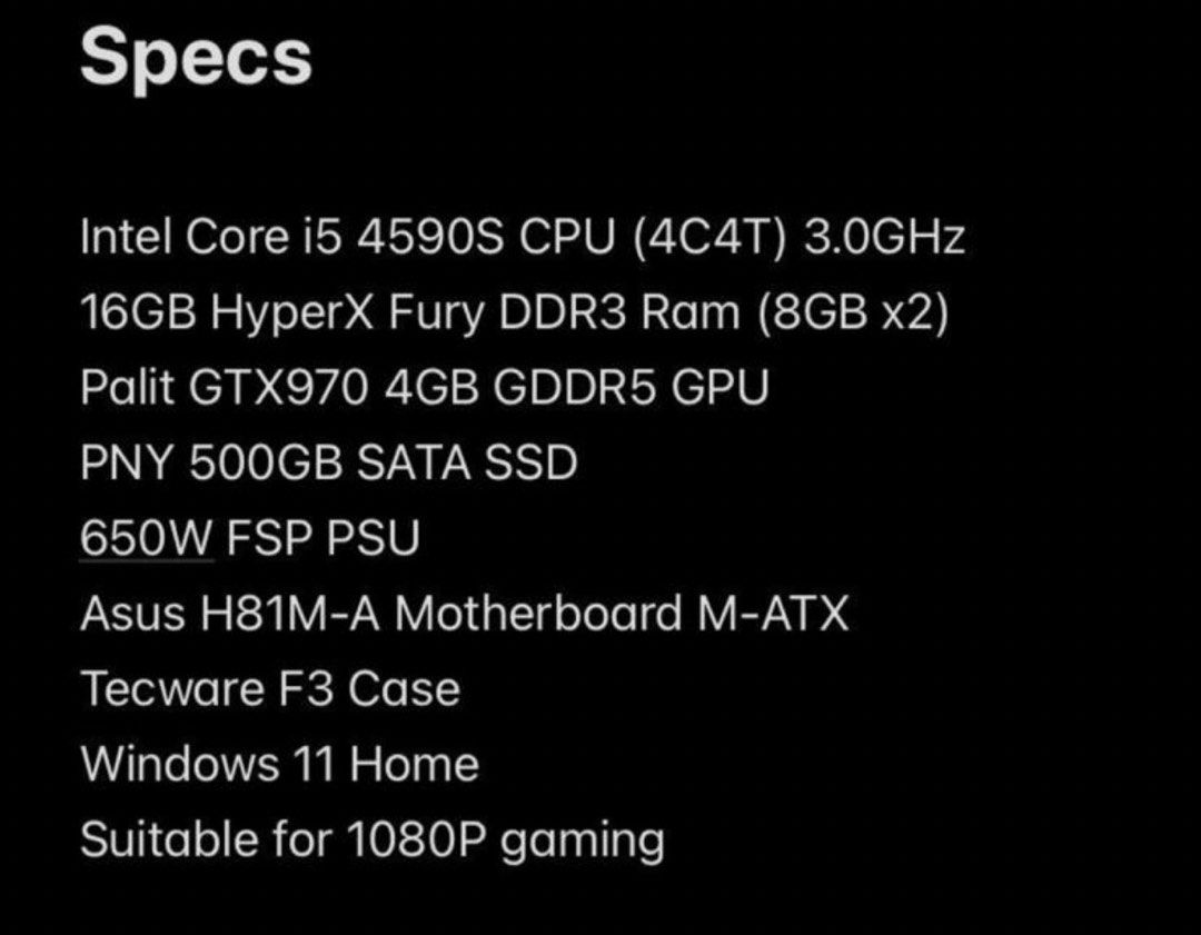 Gaming PC wts urgent448631254979061760