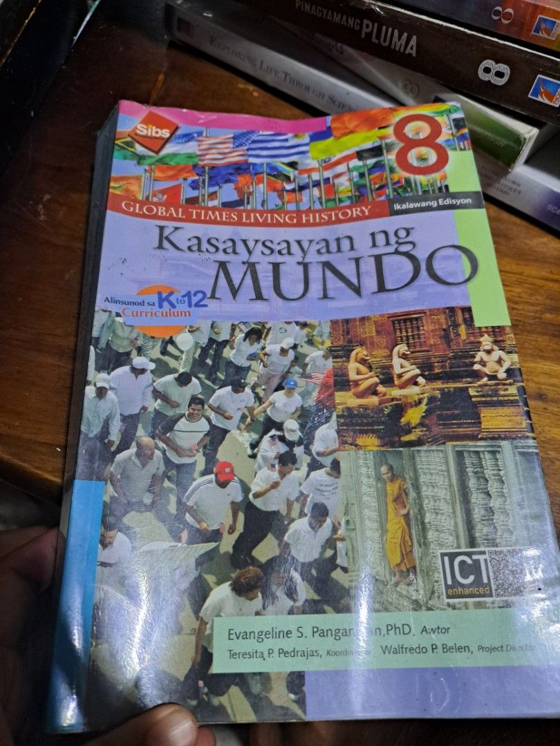 Grade 8 books (Category: Textbooks) located in Cainta. Submitted by dhengskie (Listing ID 1436742164, Image 1). Description: barely to none writtings inside. pluma is the only cover that is not so good because we didnt put plastic cover on it but inside also has minimal writtings. Best if taken as pack. if not prices varies depends in the book.