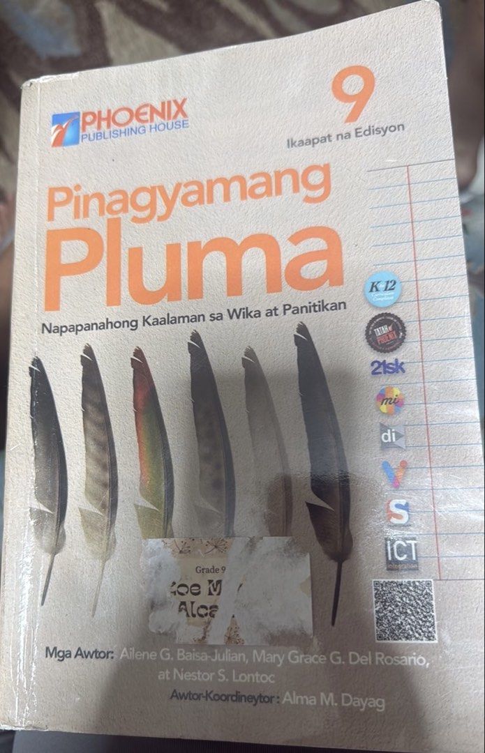Grade 9 books (Category: Textbooks) located in Quezon City. Submitted by dtzee (Listing ID 1436801571, Image 3). Description: Grade 9 books -Pinagyamang Pluma -Science Links -Ekonomiks -Realistic Math -LifeTek-TLE -Glean to mature in Jesus Christ Bundle Price 800 or 200 each book .