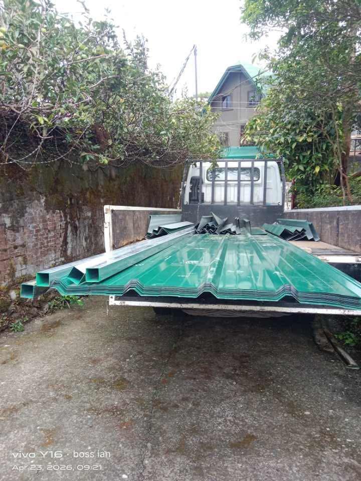 Green Roofing Sheets and Metal Frames (Category: Construction & Building Materials) located in Manila. Submitted by kimjatradingcc19 (Listing ID 1436653379, Image 1). Description: Baguio City and nearby areas Google map - https://maps.app.goo.gl/NbwunQuRfTj97X4E7?g_st=ic - Green corrugated roofing sheets - Sturdy metal frames for structural support - Ideal for construction and renovation projects - Available for pickup or delivery - Contact us fo