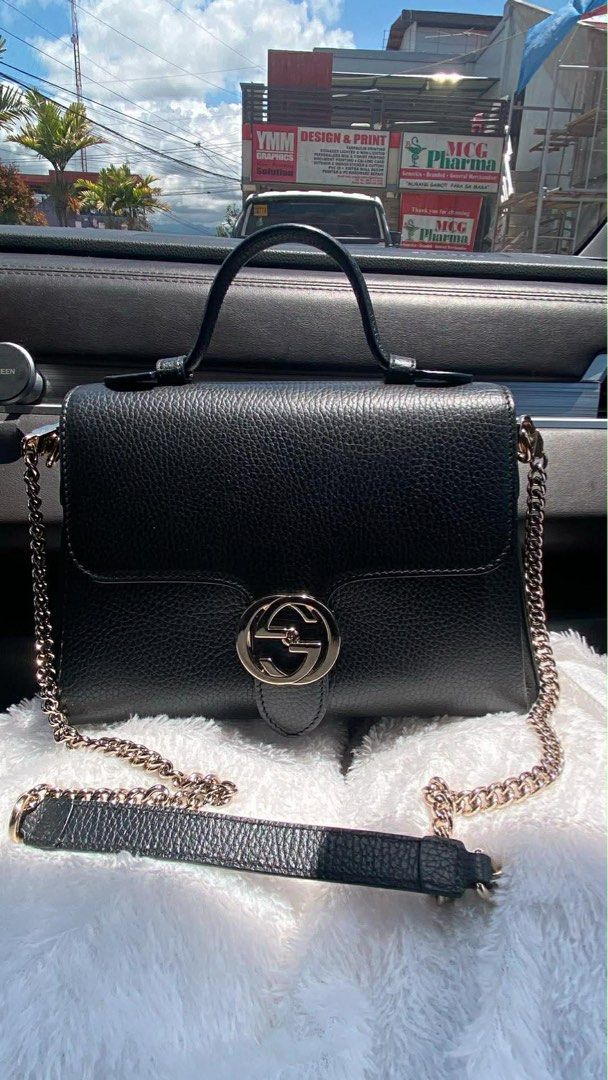 gucci interlocking medium with entrupy (Category: Luxury Bags & Wallets) located in Bay. Submitted by bunini7 (Listing ID 1436741216, Image 1). Description: with entrupy, box and dustbag and paperbag.