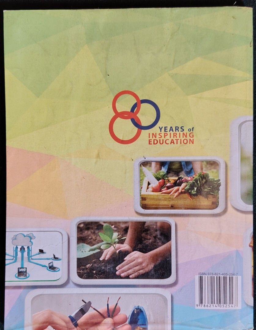 HELE 4 Textbook (Category: Textbooks) located in Paranaque City. Submitted by dudezz1222 (Listing ID 1436694587, Image 2). Description: - Grade 4 Fun with HELE textbook. - Published by ABIVA. - Covers crafts, technology, nature, and practical skills. - Part of the K-12 curriculum. - Features educational content..