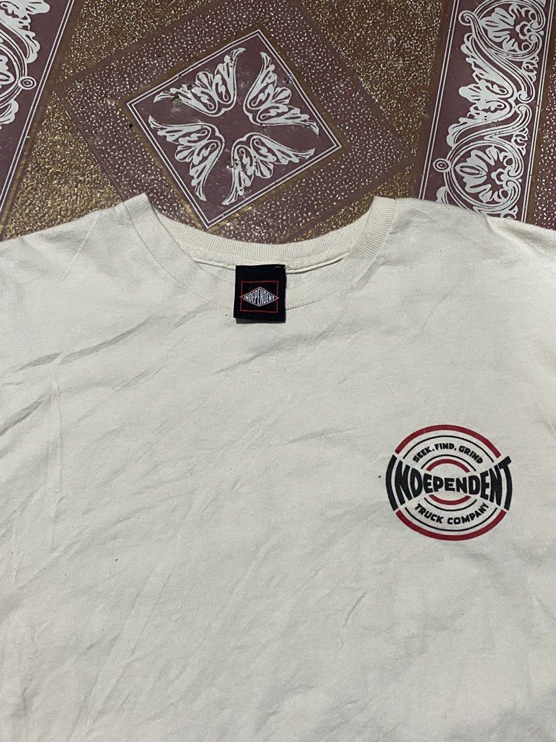 Independent Trucks Shirt (Category: Activewear) located in Cavite. Submitted by plankdalooter (Listing ID 1436779741, Image 2). Description: 20 width 27 length very good condi need wash only minimal loose stitch sa tag but still presentable.