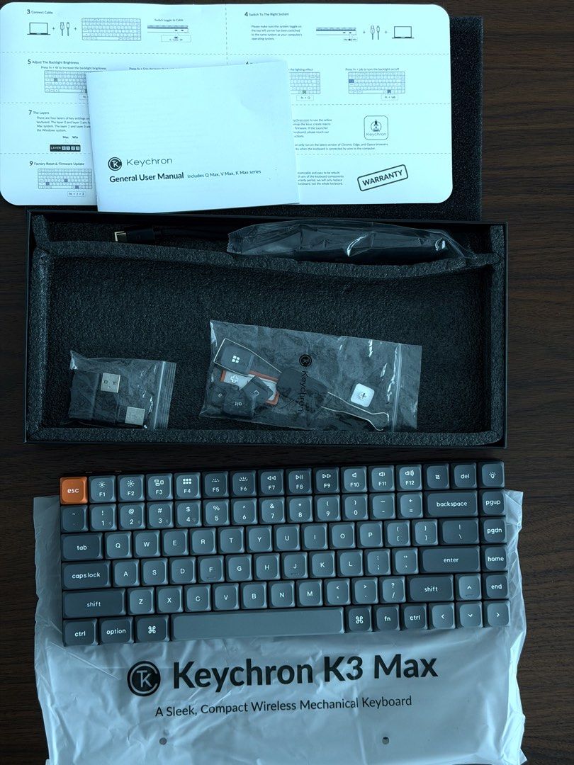 Keychron K3 Max Wireless Mechanical Keyboard - Red Linear448418593207101441