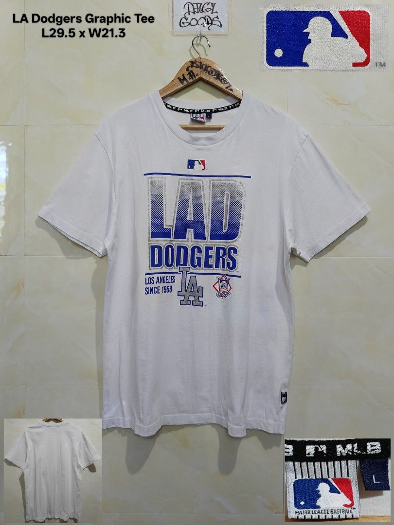 LA dodgers graphic tee (Category: Tshirts & Polo Shirts ) located in Talisay. Submitted by burdagz13 (Listing ID 1436755584, Image 1). Description: condition: excellent - asnew colorrate: 10-10 issue: repaired pinhole 💸 First pay basis only 🚀 J&T shipping nationwide (doortodoor).
