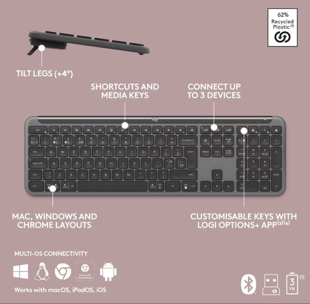 Logitech signature K950 wireless keyboard448749552377548801