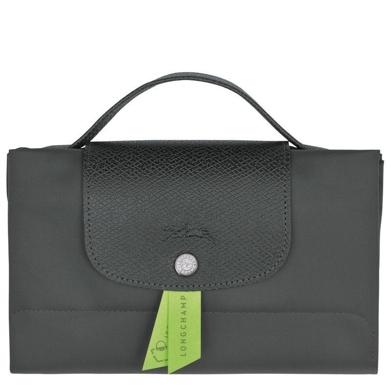 Longchamp Le Pliage Green Briefcase in Graphite448303782776033283
