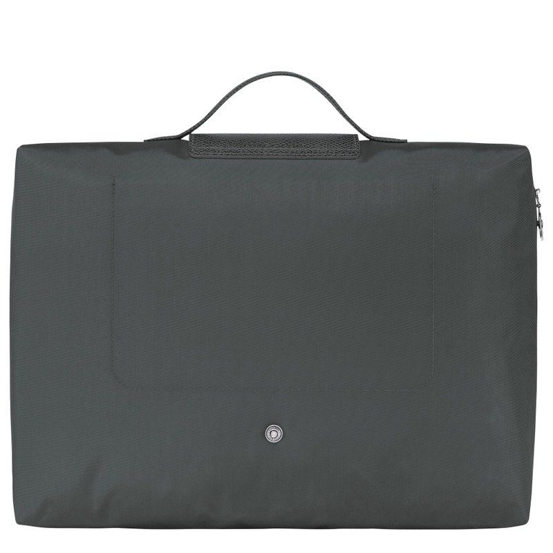 Longchamp Le Pliage Green Briefcase in Graphite448303782776033282