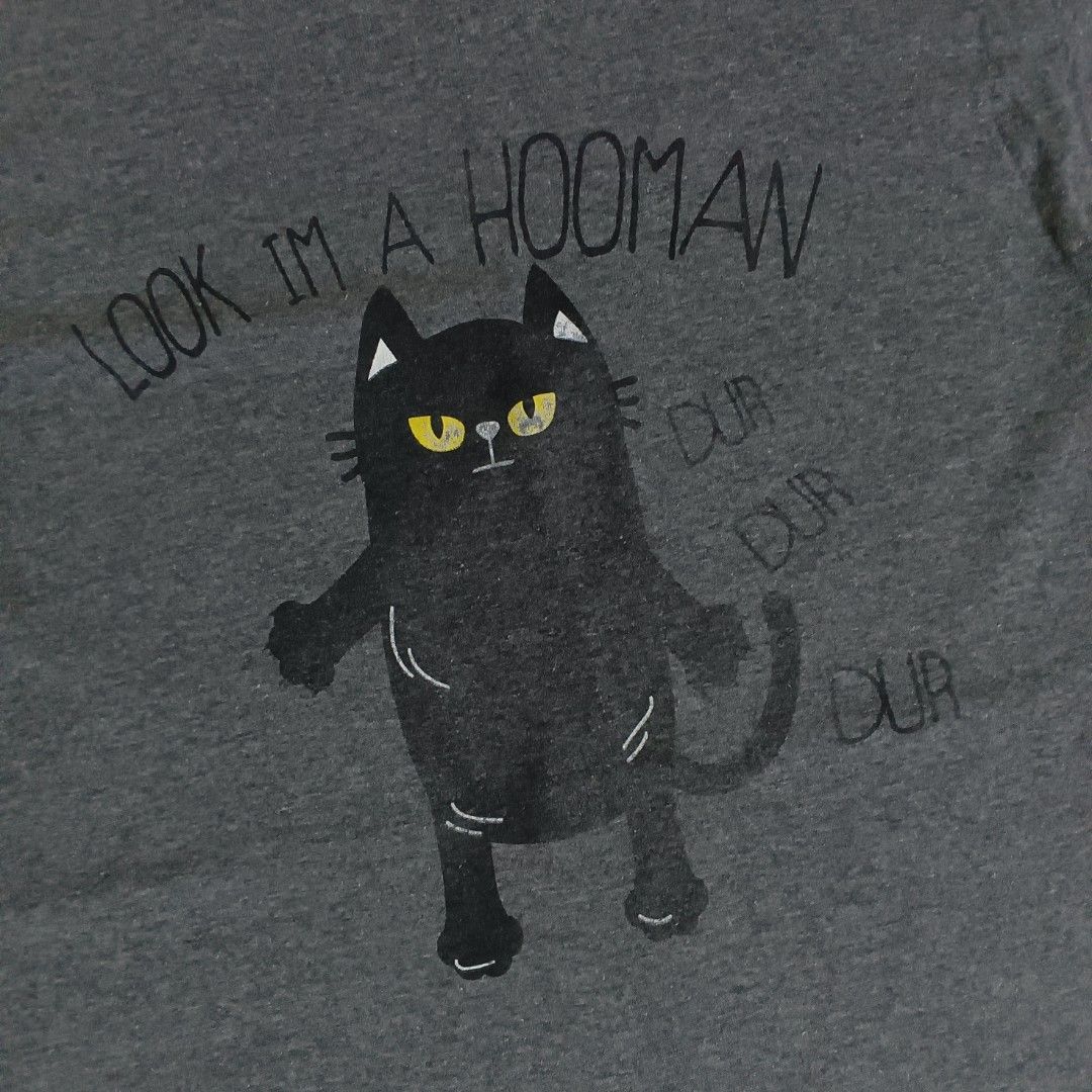 "Look Im A Hooman" Graphic Statement Y2K Shirt (Category: Tshirts & Polo Shirts ) located in Antipolo. Submitted by khaos_afterdark (Listing ID 1436728763, Image 2). Description: "Look Im A Hooman" Graphic Statement Y2K Shirt 17.5x27 (Size Small) Mine: 199.
