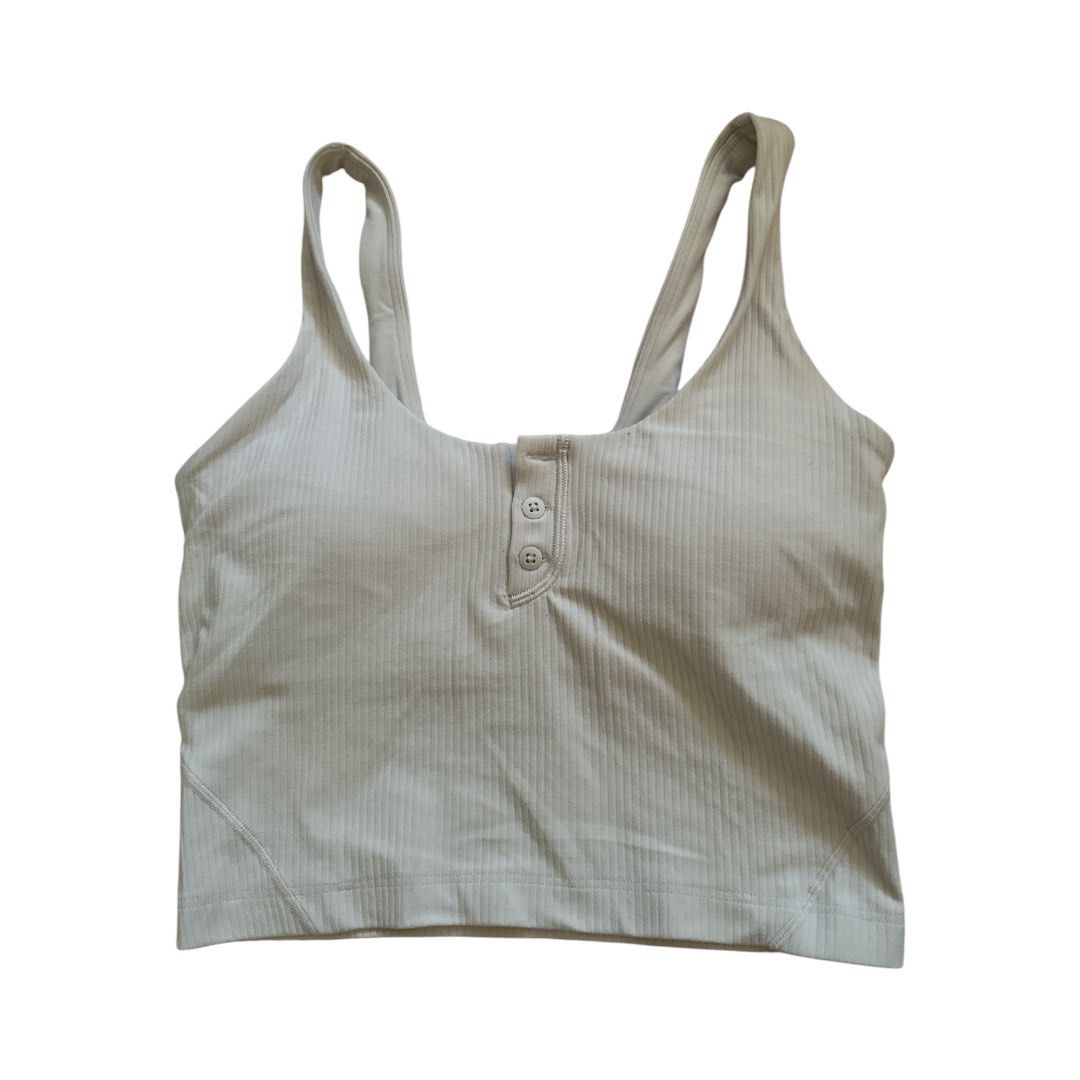 Lululemon Align Ribbed Henley Tank Top (Category: Activewear) located in Cavite. Submitted by finders_haven (Listing ID 1436714908, Image 2). Description: EUC 10/10 With removable pads PAYMENT FIRST.