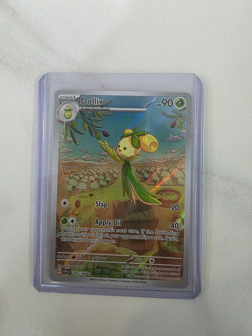 dolliv pokemon card Dolliv Illustration Rare Scarlet Violet Base Set 200/198, PSA 9 Pokemo