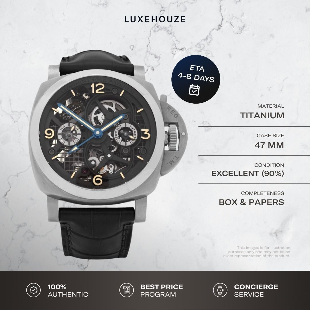 Mint Jan 2017 Panerai Luminor 1950 PAM00578 (Category: Watches) located in Singapore. Submitted by luxehouze (Listing ID 1435185482, Image 1). Description: Luxehouze is your trusted marketplace to buy and sell luxury goods. Luxehouze SG Pte Ltd is a licensed luxury goods marketplace and regulated dealer. WHY US? 100% Authentic with Money-Back Guarantee Best Price Program* Curated Collection * T&Cs apply. OUR SERVICES • Watch Purchase - Shop your 