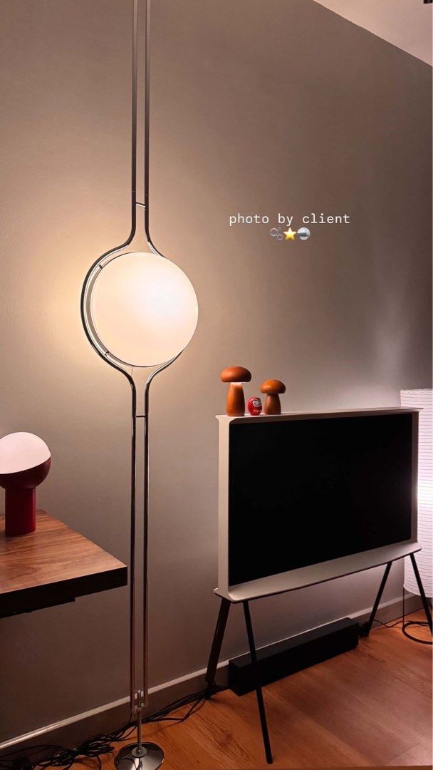 Modern Orb Floor Lamp (Category: Lighting) located in Quezon City. Submitted by nabi1004 (Listing ID 1436653093, Image 1). Description: silverhome.ph on ig.