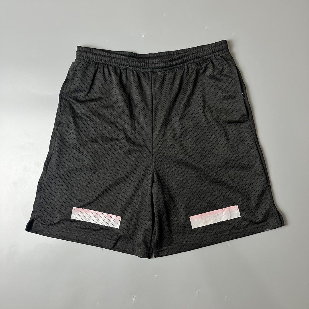 Off white mesh (Short) (Category: Shorts) located in Dagupan City. Submitted by thrifted_by.pilott (Listing ID 1436789276, Image 1). Description: Size/Dimes: Waist 30 Length 17.5 Leg hole 12 Issue: None Very Good Condition Complete tags Color may very due to lighting Color Rate: 10/10 Price: ₱ 1499 + sf sustainable, stylish, and budget-friendly! DM for more pics or questions..
