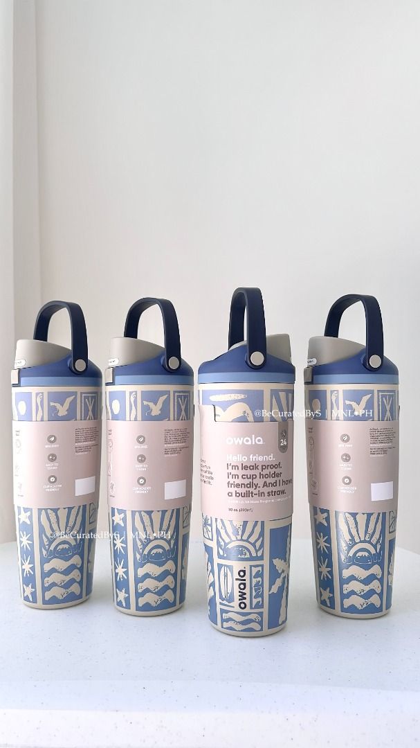 Owala Birthday Bash (Coastal Bohemian, Coral Cabana, Rolling In, Just Ripe, Vintage Surf) (Category: Water Bottles & Tumblers) located in Manila. Submitted by sofia.uy7 (Listing ID 1436784056, Image 3). Description: Owala 2026 Birthday Beach Bash Collection 🏖️☀️✨ 💯 BRAND NEW & AUTHENTIC ❌ LAST PRICE POSTED! HAGGLERS WILL NOT BE ENTERTAINED ❌ 🌊 24oz Rolling In - ₱3400 🍋 24oz Just Ripe - ₱3400 🌴30oz Coastal Bohemian Sway - ₱3790 🏄 30oz Vintag