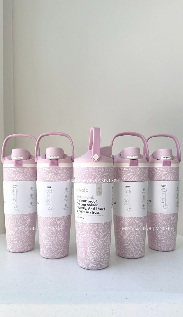 Owala Birthday Bash (Coastal Bohemian, Coral Cabana, Rolling In, Just Ripe, Vintage Surf) (Category: Water Bottles & Tumblers) located in Manila. Submitted by sofia.uy7 (Listing ID 1436784056, Image 2). Description: Owala 2026 Birthday Beach Bash Collection 🏖️☀️✨ 💯 BRAND NEW & AUTHENTIC ❌ LAST PRICE POSTED! HAGGLERS WILL NOT BE ENTERTAINED ❌ 🌊 24oz Rolling In - ₱3400 🍋 24oz Just Ripe - ₱3400 🌴30oz Coastal Bohemian Sway - ₱3790 🏄 30oz Vintag