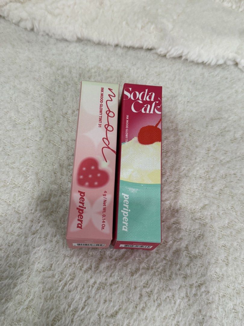 PERIPERA INK MOOD GLOWY TINTS (Category: Makeup) located in Manila. Submitted by ksywn (Listing ID 1436756224, Image 1). Description: 25 HOT STRAWBERRY 31 HONORABLE BERRY BRAND NEW & FROM OLIVE YOUNG.