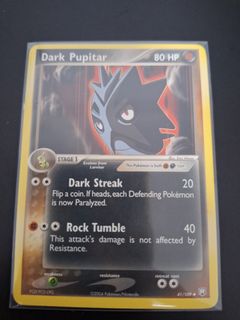 dark pupitar pokemon card Dark Pupitar 38/105 1st Edition Neo Destiny Pokemon Card Near Mint
