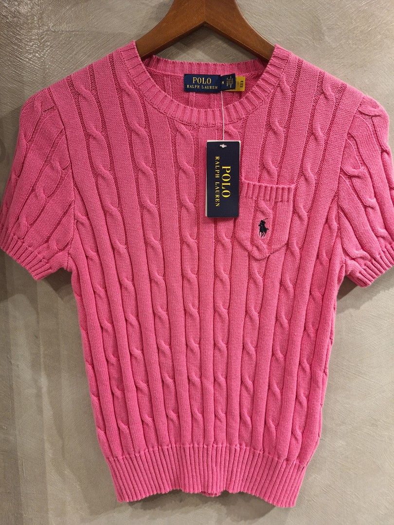 Polo RL cable knit pocket blouse (Category: Blouses) located in Muntinlupa City. Submitted by kstefanomela14 (Listing ID 1436805664, Image 1). Description: polo rl short sleeve sweater cable knit pocket tee stretch cotton small - 15x21 medium - 16x22 large - 17x23 xl - 18x24 cod cop lalamove lbc j&t.