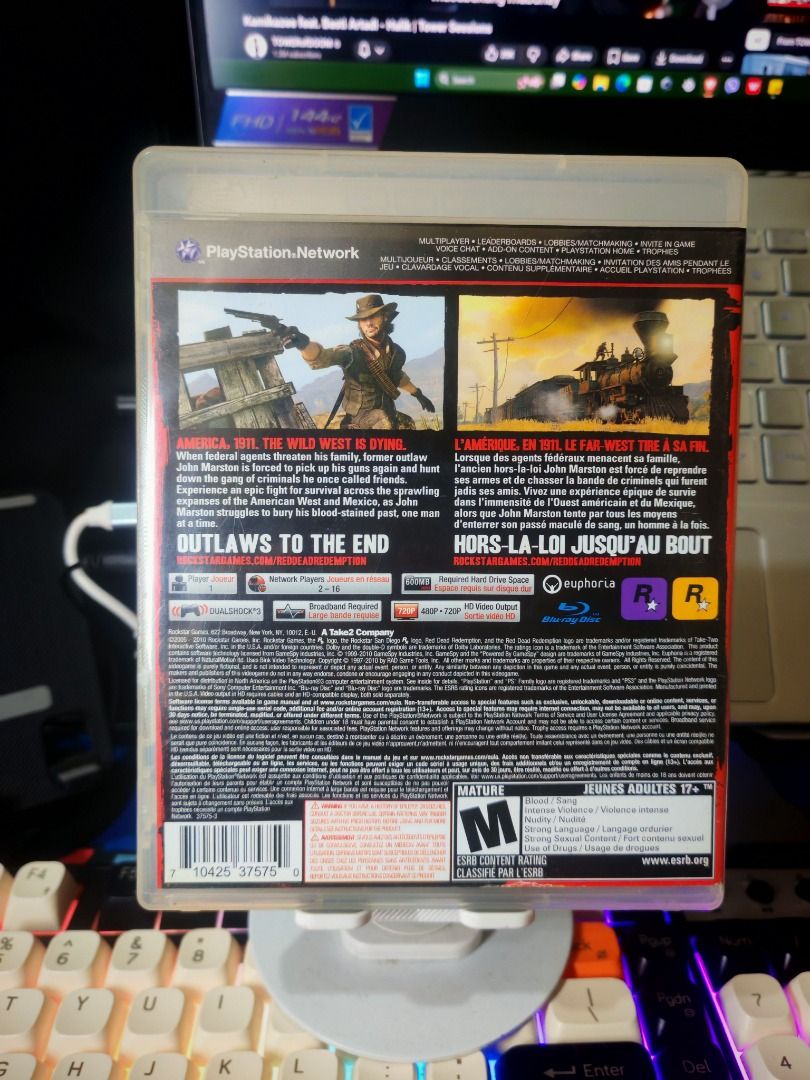 RED DEAD REDEMPTION PS3 (Category: PlayStation) located in Santa Rosa. Submitted by tristanmunoz (Listing ID 1436811460, Image 2). Description: FOR SALE!!! Php 800 RED DEAD REDEMPTION PS3 ROCKSTAR R1 CIB 100% Authentic Tested working condition Can do video calls Warranty: 24 hours testing warranty, will do change/return if item are proven damaged (will be void if defect is caused by accident, misuse, negligence, including tampering). Return deliv