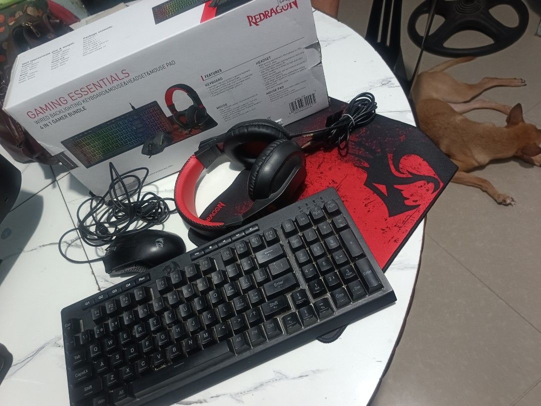 Redragon Gaming Essentials 4-in-1 Bundle (Category: Computer Keyboard) located in Manila. Submitted by youngfalcon-bde2 (Listing ID 1436751968, Image 3). Description: Redragon Gaming Essential 4 in 1 Gamer Bundle No issue Test to sawa Rfs - Nabenta na ang Computer 1100 Open meet up .