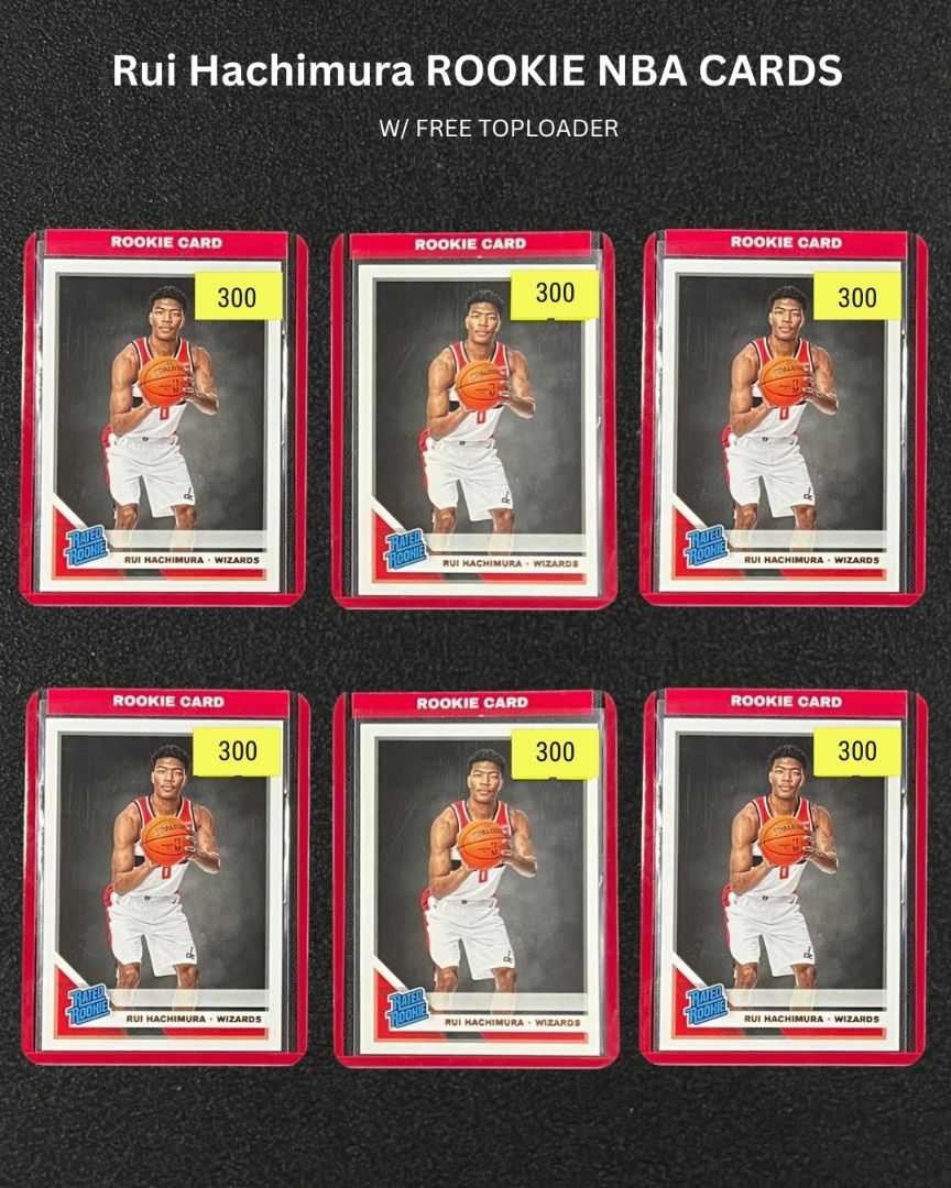 Rui Hachimura Rookie NBA Cards W/ Free TopLoader, Hobbies & Toys, Toys ...