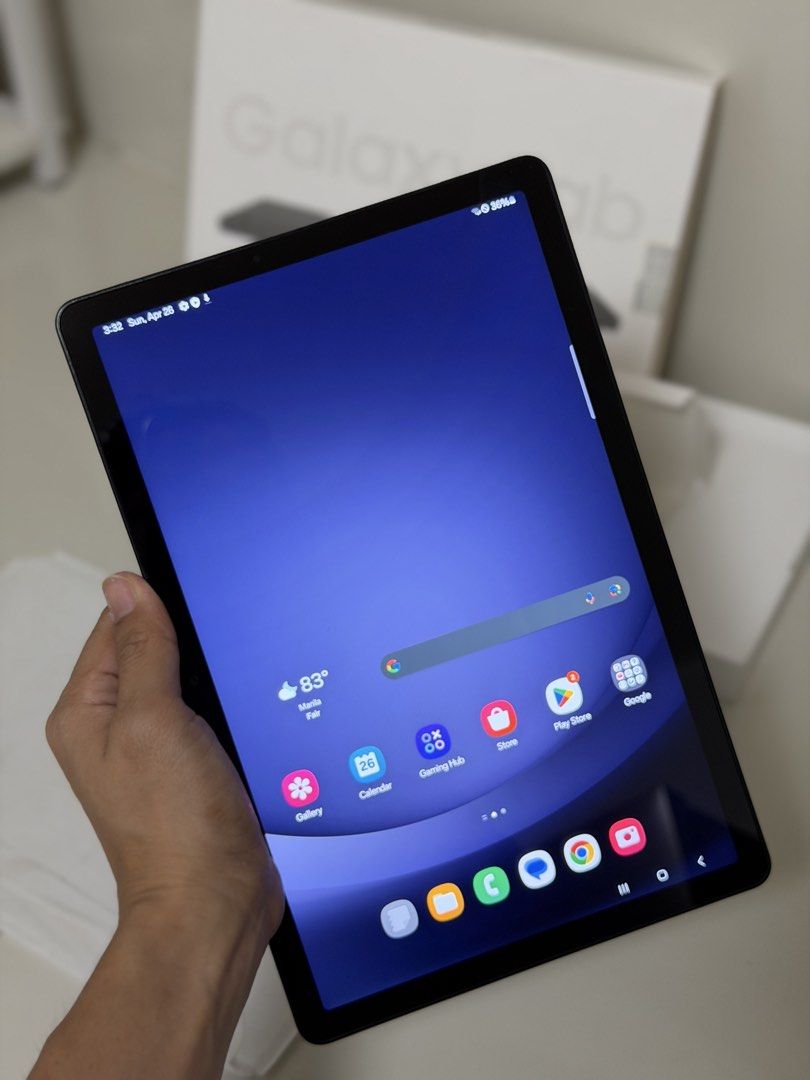 Samsung Galaxy Tab A9 + 5g (Wifi+Sim) (Category: Android) located in Cavite. Submitted by legitseller.gadget (Listing ID 1436805755, Image 3). Description: SELLING‼️: Galaxy Tab A9 + 5g (Wifi & Sim) ₱10k ✅Complete Box ✅Memory: 4GB ✅Storage: 64GB ✅64GB.