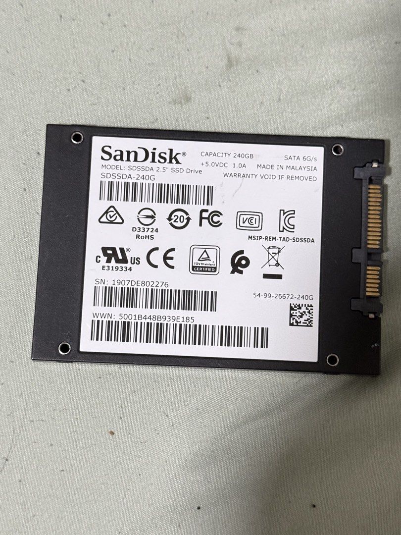 SanDisk SSD PLUS 240GB SSD448654700781905921