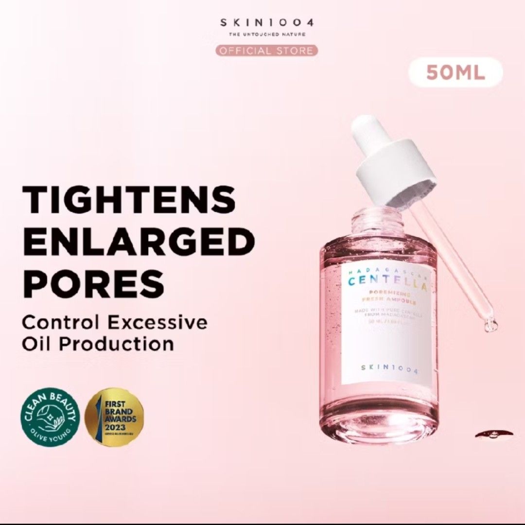 Skin1004 Madagascar Centella Poremizing Fresh Ampoule 50ml serum (Category: Face Care) located in Quezon City. Submitted by rosepam (Listing ID 1436666463, Image 1). Description: Skin1004 Madagascar Centella Poremizing Fresh Ampoule 50ml exp 2028/09/22 2 PCS available - 200/each FIX PRICE New, sealed Authentic/original (from Official Store) Rfs: too many (di magagamit lahat).
