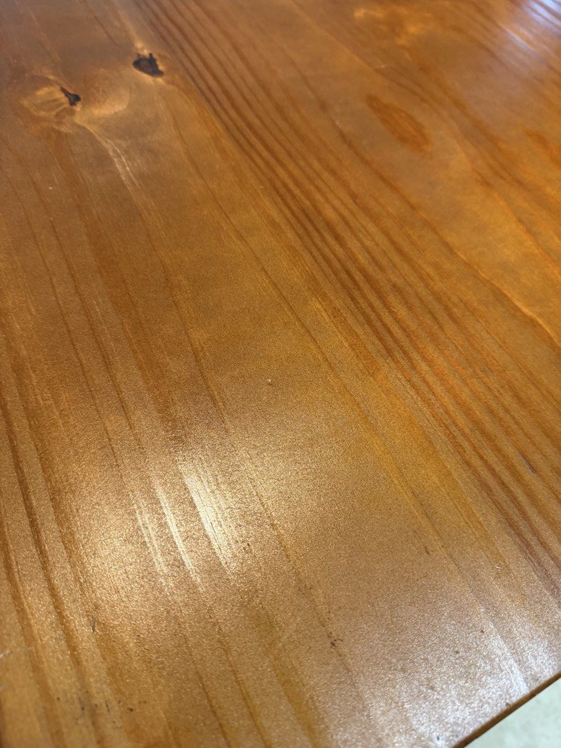 Solid Wooden Study Or Dining Table (Category: Tables & Sets) located in Singapore. Submitted by yvonne.0066 (Listing ID 1436748259, Image 3). Description: - Wooden slab study or dining table - Natural edge design - Rich, warm wood grain - Solid and sturdy construction - Adds rustic elegance to your dining area 140x70x76.
