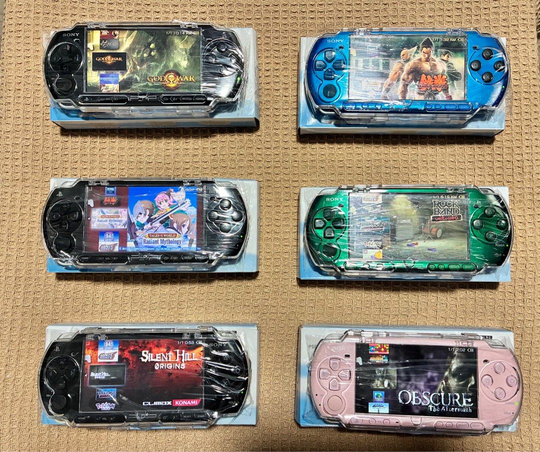 Sony PSP Console with Games (Category: PlayStation) located in Quezon City. Submitted by rgsph140 (Listing ID 1436814550, Image 1). Description: For Sale 🎮 No Issues 💯 All Working Tested 💯 Model Description Item: PSP Slim 3000 Series (32GB) PRICE: 3500 each PSP SLIM 2000 SERIES (32GB) PRICE: 3000 Each Included: For PSP: Charger Case Battery Micro Adpator Memory Card 32GB (Full of games) Warranty: 5 Days Delivery Transaction: (+shipping fee COD