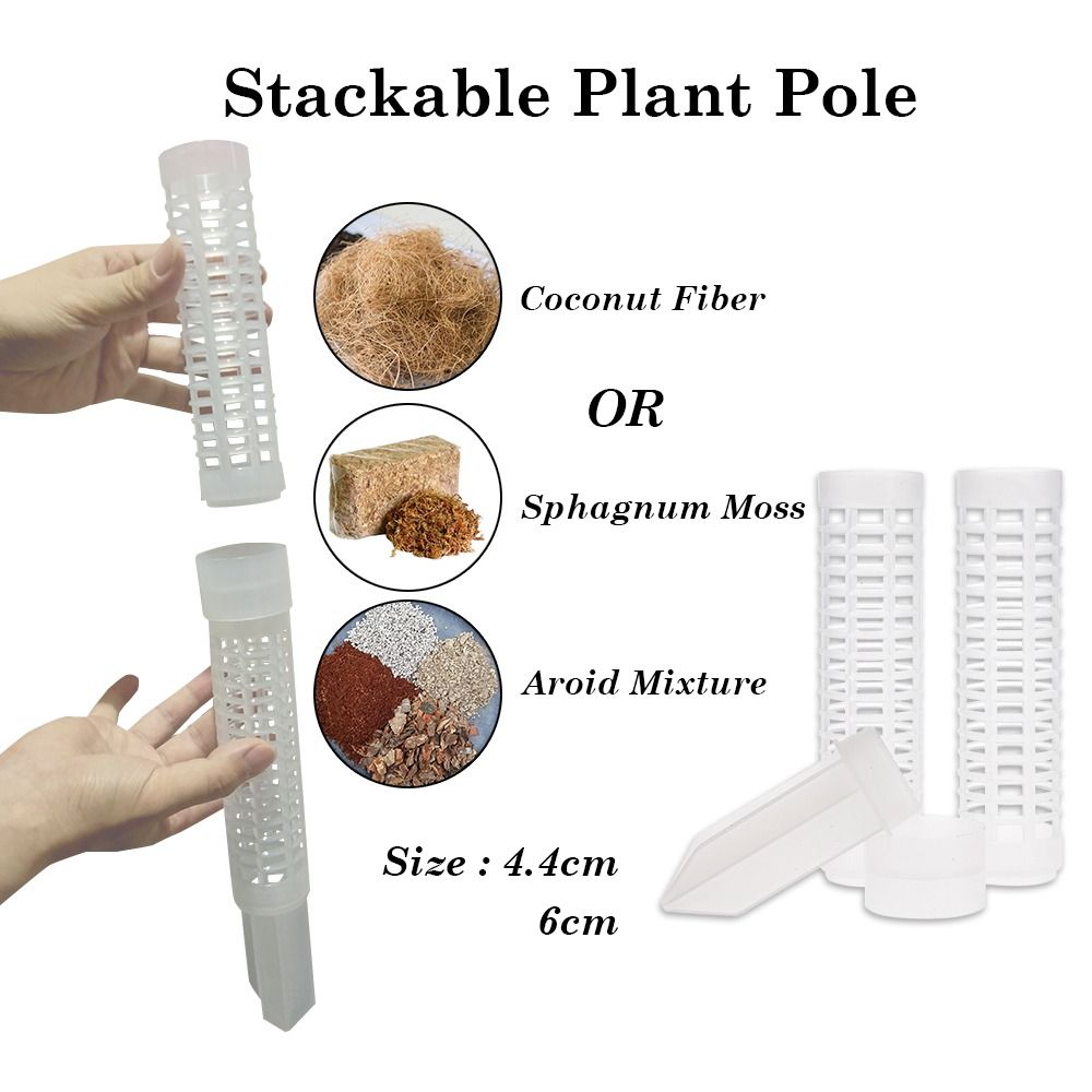 Stackable plant pole Climbing Plant Pole Plant Growing Support Stick (Category: Gardening Tools & Ornaments) located in Manila. Submitted by idealpapers (Listing ID 1436708386, Image 1). Description: Plastic Plant Pole - 4.4 cm Stake Estimated Price ₱35.00 Connector Estimated Price ₱20.00 Column Estimated Price ₱35.00 Plastic Plant Pole - 6 cm Stake Price ₱40.00 Connector Estimated Price ₱25.00 Column Estimated Price ₱40.00 Holder universal 5pcs 