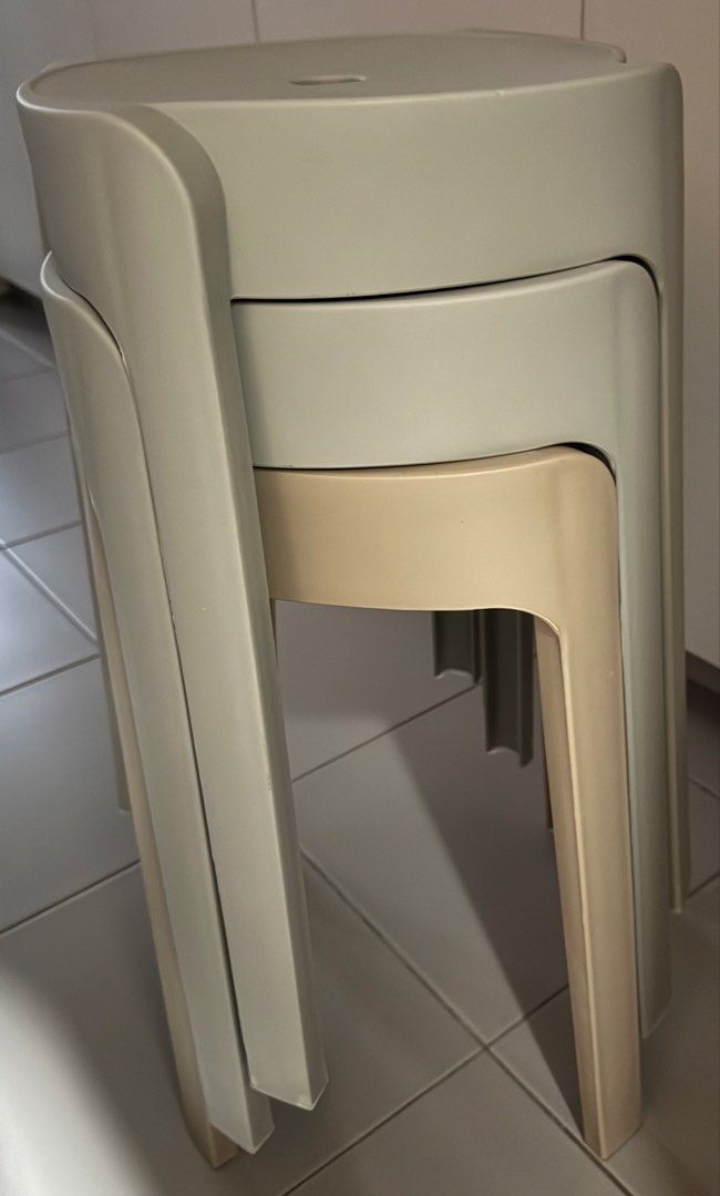 Stackable Plastic Stools (Category: Chairs) located in Singapore. Submitted by gsheng (Listing ID 1436755960, Image 1). Description: - Stackable plastic stools - Perfect for extra seating or small spaces - Easy to clean - Suitable for indoor and outdoor use - Easy to store - Price listed is for one stool - Self collection .