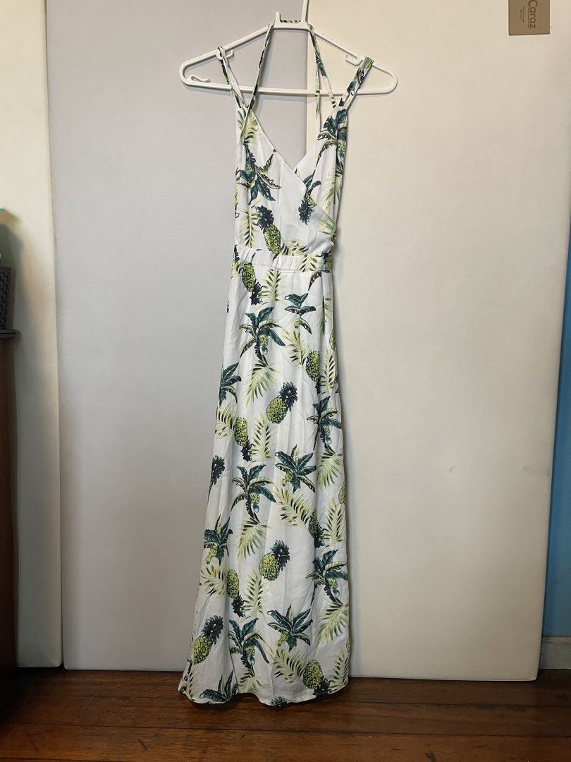 Summer Maxi Dress (Category: Dresses) located in Manila. Submitted by lene24 (Listing ID 1436671535, Image 2). Description: Long Pineapple Beach Dress RFS: No chance to wear. Brand New.