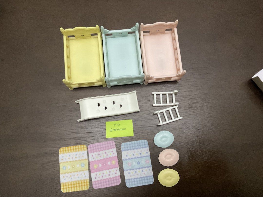 sylvanian families triple bunk beds (Category: Kids Toys) located in Rizal. Submitted by tiamisuu (Listing ID 1436757160, Image 3). Description: - lightly used! always boxed - payo, mop: seabank/gcash - shipping fee paid by buyer - location: marikina/antipolo.