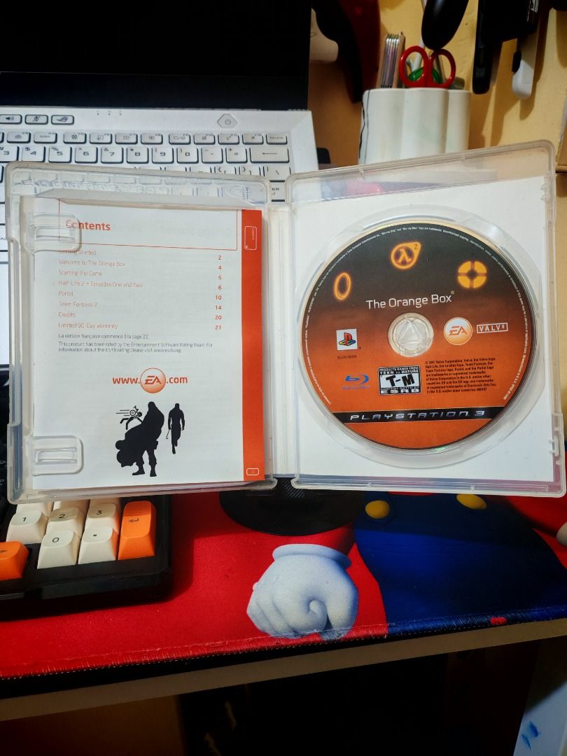 THE ORANGE BOX PS3 (Category: PlayStation) located in Santa Rosa. Submitted by tristanmunoz (Listing ID 1436803835, Image 3). Description: FOR SALE!!! Php 1,500 THE ORANGE BOX PS3 VALVE HALF LIFE 2 PORTAL TEAM FORTRESS 2 R1 CIB 100% Authentic Tested working condition Can do video calls Warranty: 24 hours testing warranty, will do change/return if item are proven damaged (will be void if defect is caused by accident, misuse, negligence, including 